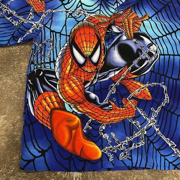 Changes Marvel Men’s Spider-Man Button Down Size M - Picture 2 of 8